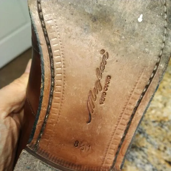 Mezlan Sagunto Leather Tassel Loafers Men Dress Shoes Sz 8.5