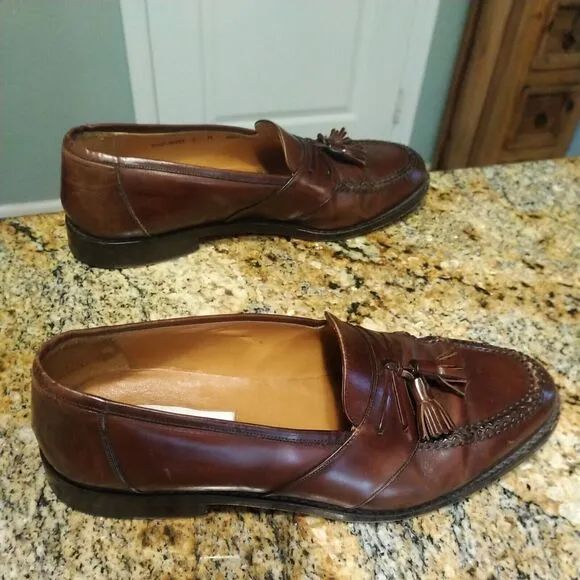 Mezlan Sagunto Leather Tassel Loafers Men Dress Shoes Sz 8.5