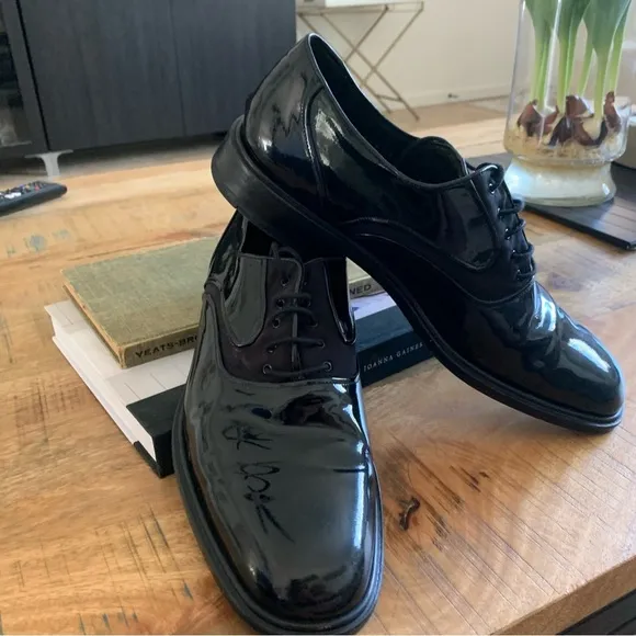 Mezlan Vero Cuoio Lace Up Dress Shoes Black Made In Spain Size 10