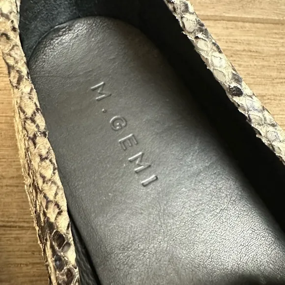 M.Gemi The Felize Snake Moccasins Driving Shoes