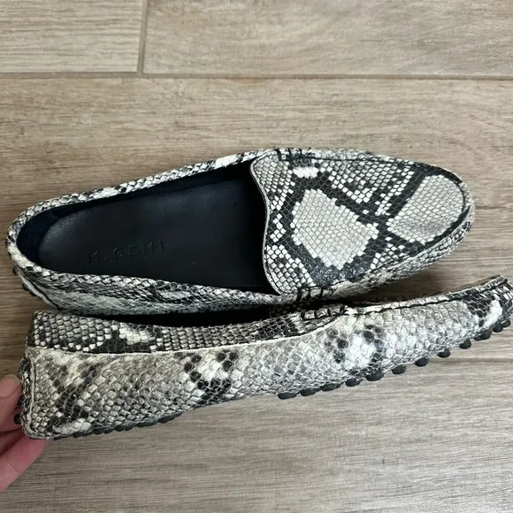 M.Gemi The Felize Snake Moccasins Driving Shoes