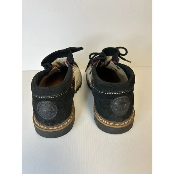 Michel Jordi US 7.5 Made in Switzerland Geneve Suede Shoes Cow Hair Insert