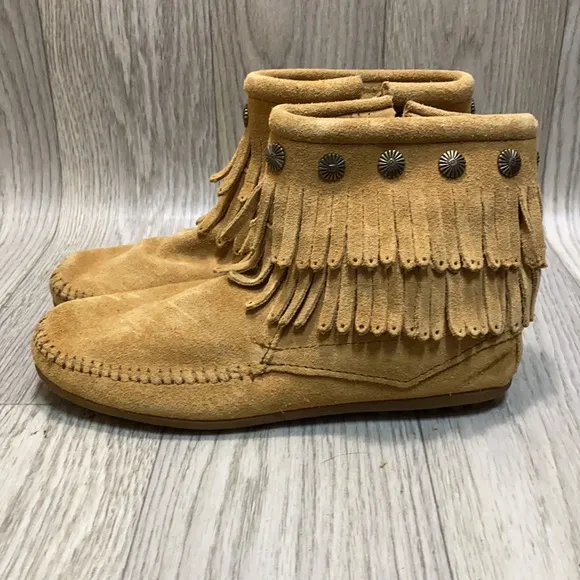Minnetonka Finge Bootie Moccasins