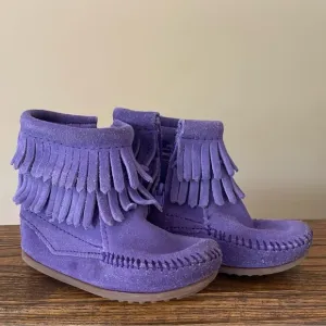 Minnetonka Fringe Bootie Boots Shoes Moccasins