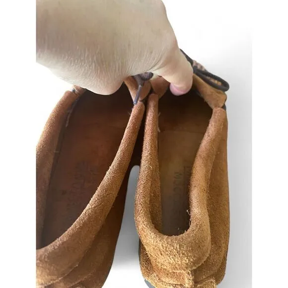 Minnetonka Women’s Moccasins Thunderbird Beaded Suede Size 6.5 New Without Box