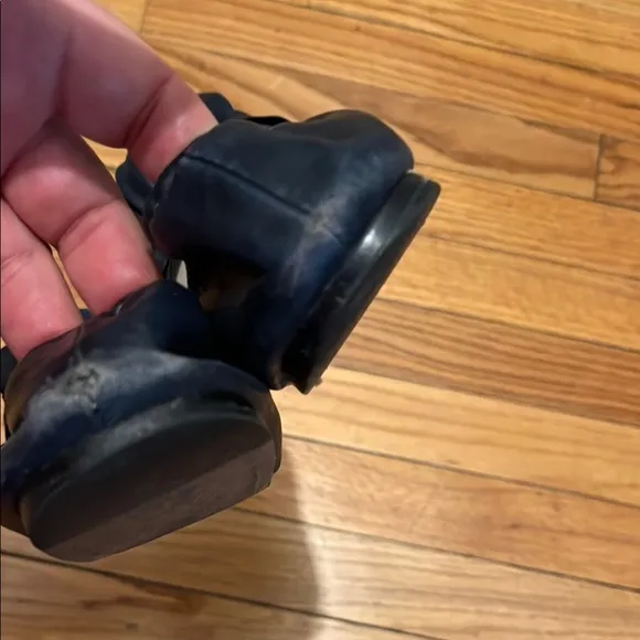 Miu Miu Leather Bow Accents Ballet Flats