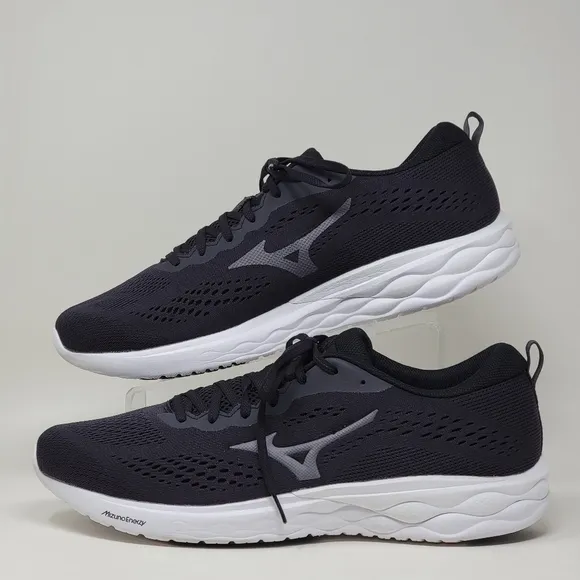 Mizuno Wave Revolt 2 Dark Grey White Men's Size 14 Running Shoes J1GC2114-13
