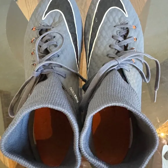 MNike Hypervenom Phantom FG 8.5 NikeSkin Men 8 Lady 9Grey Orange Soccer Cleats …