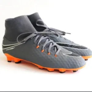 MNike Hypervenom Phantom FG 8.5 NikeSkin Men 8 Lady 9Grey Orange Soccer Cleats …