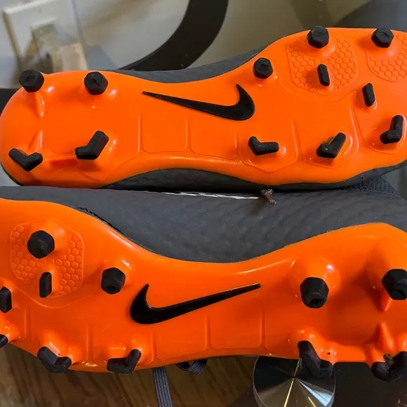 MNike Hypervenom Phantom FG 8.5 NikeSkin Men 8 Lady 9Grey Orange Soccer Cleats …