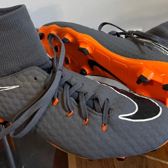 MNike Hypervenom Phantom FG 8.5 NikeSkin Men 8 Lady 9Grey Orange Soccer Cleats …