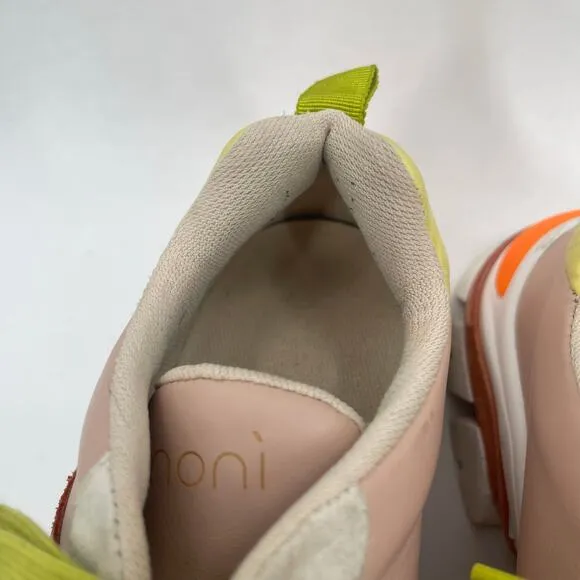 MOMONI Puffin Shoes Sneakers Size 39 (US 9) Free People Retro Neon Leather Suede