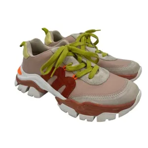 MOMONI Puffin Shoes Sneakers Size 39 (US 9) Free People Retro Neon Leather Suede