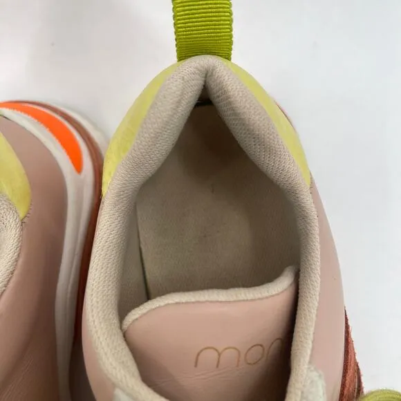 MOMONI Puffin Shoes Sneakers Size 39 (US 9) Free People Retro Neon Leather Suede