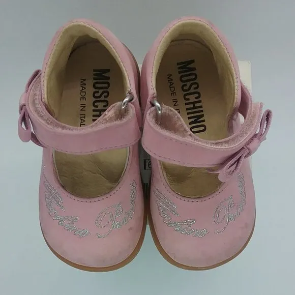Moschino Pink Suede Princess Shoes