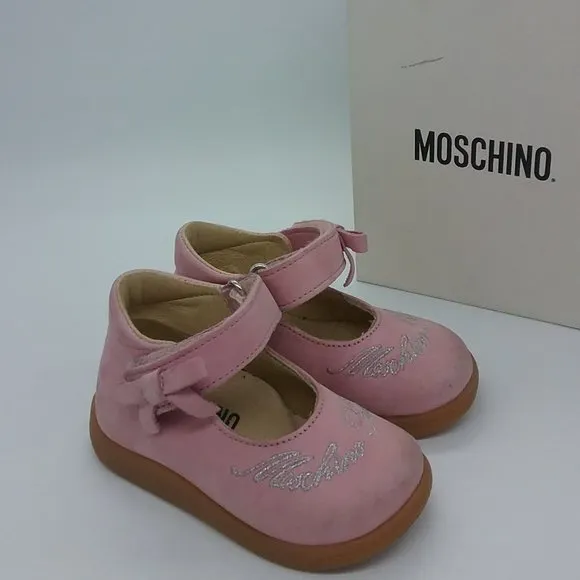 Moschino Pink Suede Princess Shoes