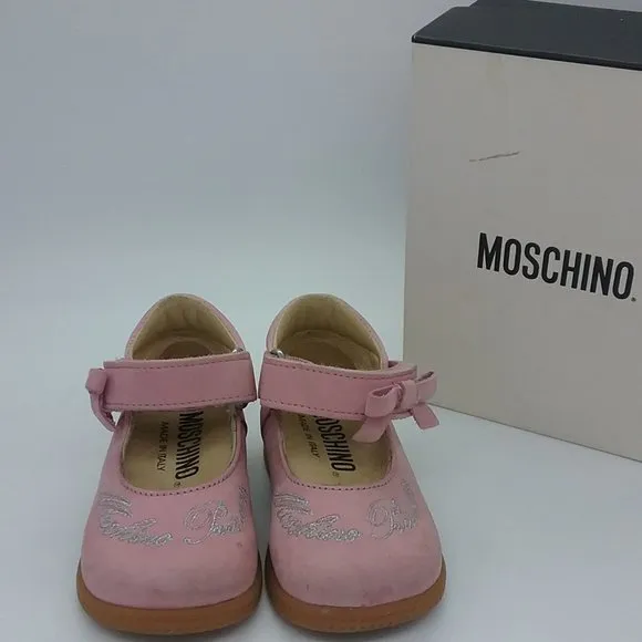 Moschino Pink Suede Princess Shoes