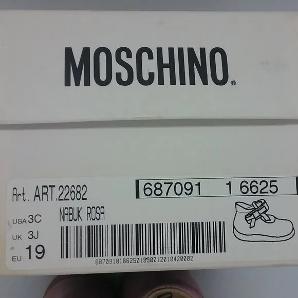 Moschino Pink Suede Princess Shoes