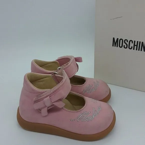 Moschino Pink Suede Princess Shoes