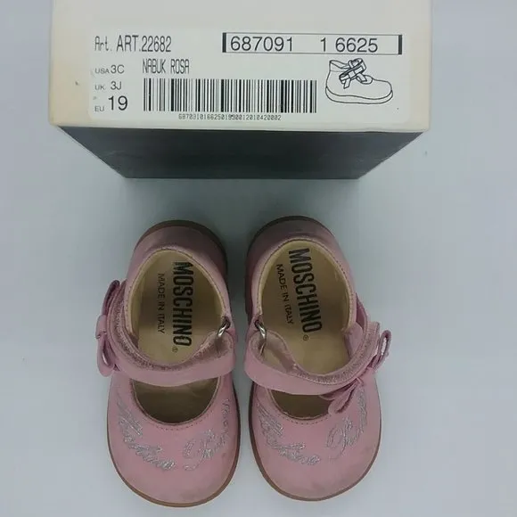 Moschino Pink Suede Princess Shoes