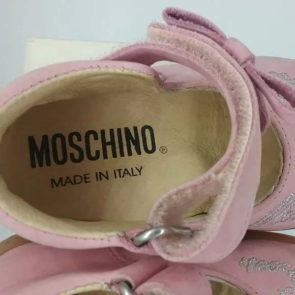 Moschino Pink Suede Princess Shoes