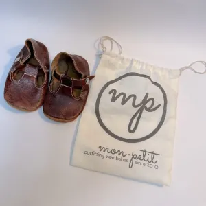 MP Mon Petit Shoes Saddle T-Strap Soft Soled‎ Shoes size 6