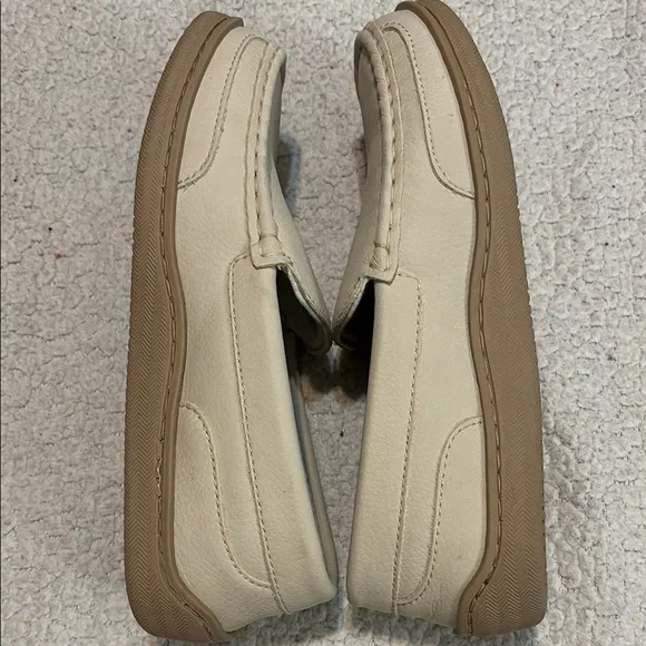 My Slippers Leather Moccasins Beach Beige Slip On Shoes