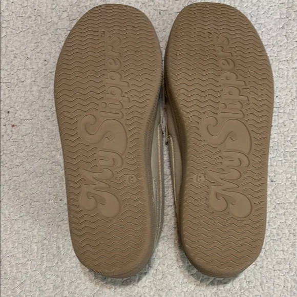 My Slippers Leather Moccasins Beach Beige Slip On Shoes