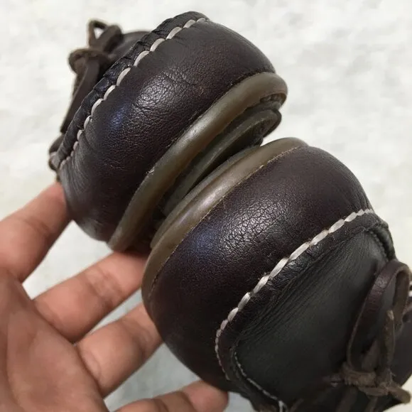 Nanos Toddler Boys Brown Leather Slip On Moccasins Shoes Size 30 / 12.5 US