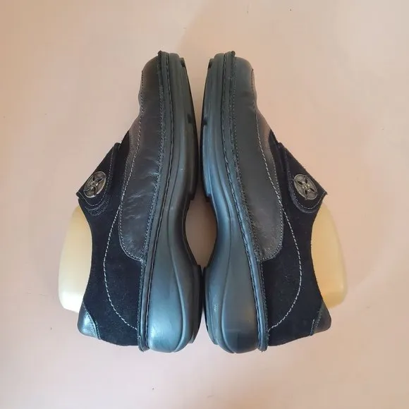 Naot 39 Black Leather 8 Comfort Shoes Israel Loafers ADELINA