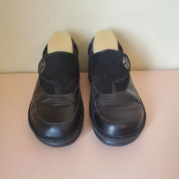 Naot 39 Black Leather 8 Comfort Shoes Israel Loafers ADELINA