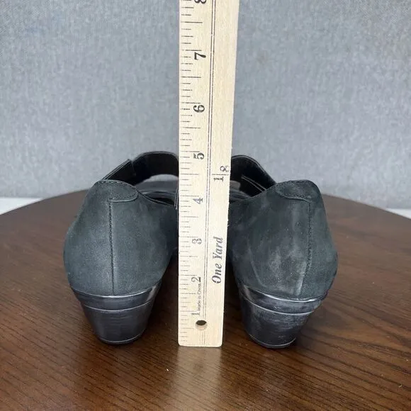 Naot Attitude Pump Heels Women's 39 / 8 Black Suede Mary Jane Comfort Career‎
