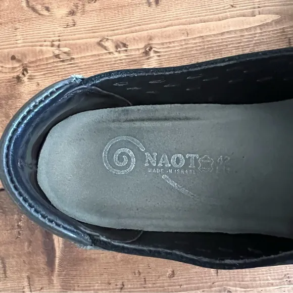 NAOT Womens Lalo Black Perforated Sneaker Oxford Shoe Size 42 Comfort Lace up 11