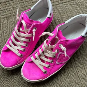 Neon Pink Women's Philippe Model leather sneakers