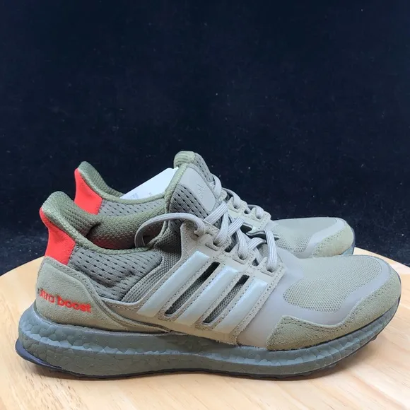 New Adidas Ultraboost S&amp;L Shoes Khaki Cargo Green EF1978 Men Size 4 / Womens 5.5