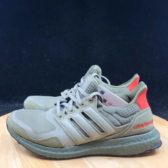 New Adidas Ultraboost S&amp;L Shoes Khaki Cargo Green EF1978 Men Size 4 / Womens 5.5