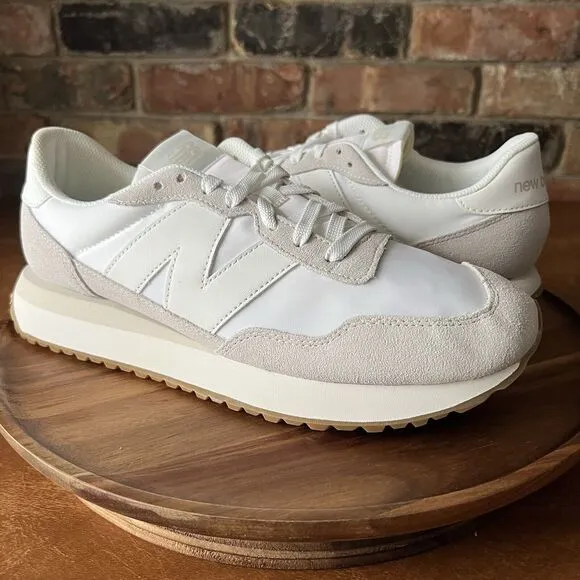 New Balance 237 Suede Sneaker Shoes Nimbus Cloud White Women's 11.5 Men's 10
