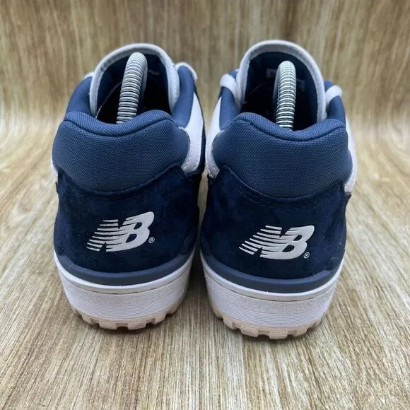 New‎ Balance 550 Men's Size 9.5 D Suede Indigo Navy Blue Sneakers Shoes BB550SLA
