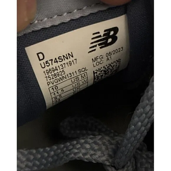 New Balance 574 Lifestyle Sportswear Men Size 10 Shoes Navy Blue U574SNN