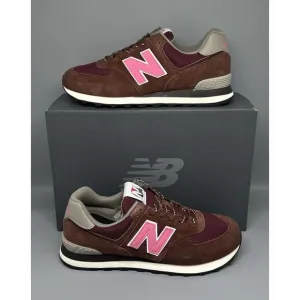 New Balance 574 U574GR2 Brown Suede Lace Up Shoes Men's Sz 10 Women's Sz 11.5