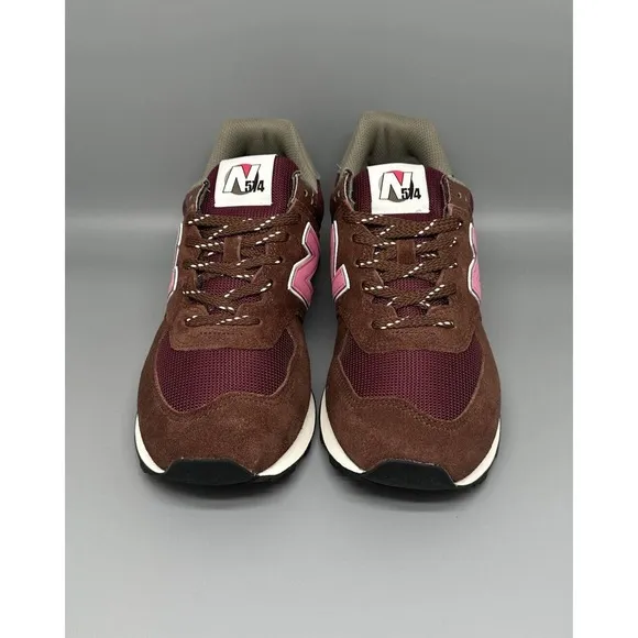 New Balance 574 U574GR2 Brown Suede Lace Up Shoes Men's Sz 10 Women's Sz 11.5
