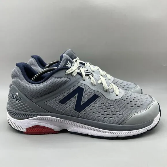 New Balance 847v4 Running Sneakers Men Size 11.5 D Gray Blue Mesh Comfort Shoes