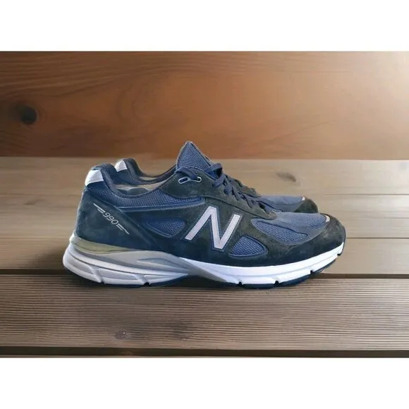 New Balance 990v4 Athletic Shoes Men's Size 14 Blue Made In USA