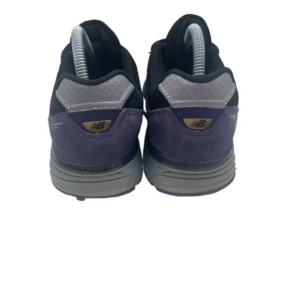New Balance 990v4 Dark Purple Suede Black Shoes Kids Youth 7 Womens 8.5