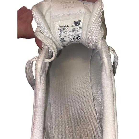 New Balance CT300 V3 Men’s Sneakers Size 9 White Tan Court Casual Leather Shoes