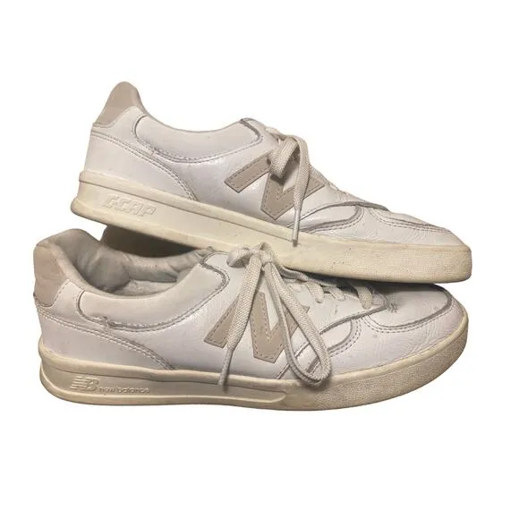 New Balance CT300 V3 Men’s Sneakers Size 9 White Tan Court Casual Leather Shoes