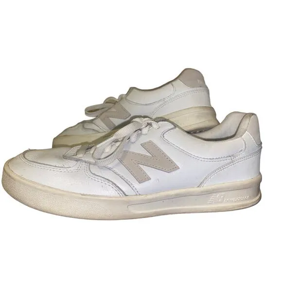 New Balance CT300 V3 Men’s Sneakers Size 9 White Tan Court Casual Leather Shoes