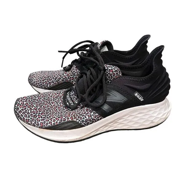New Balance Fresh Foam Running Shoes Women's WROAVBV Leopard Size 8