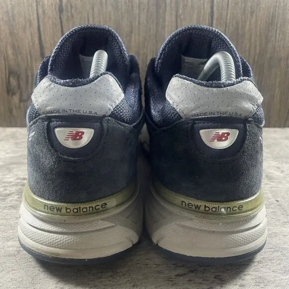 New Balance M990NV4 Running Shoes Men Size 9.5 D Made In USA M990NV4 Navy Blue