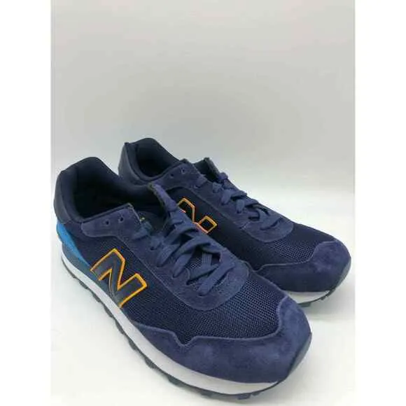 New Balance Men 515 Classics Lifestyle Shoes Navy Blue Yellow ML515OTS Size 10.